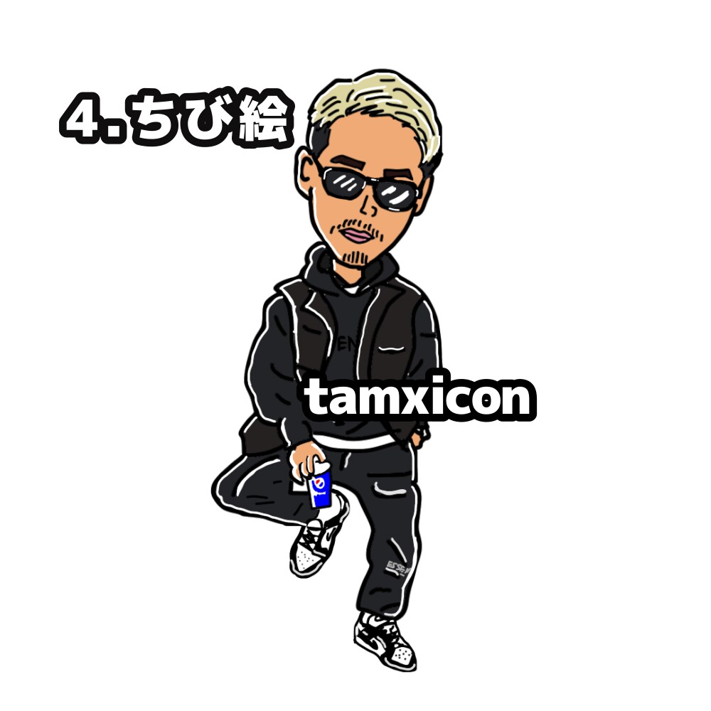SNS用のアイコン描きます SNSに映える全4種類から選べる手描きアイコン イメージ5