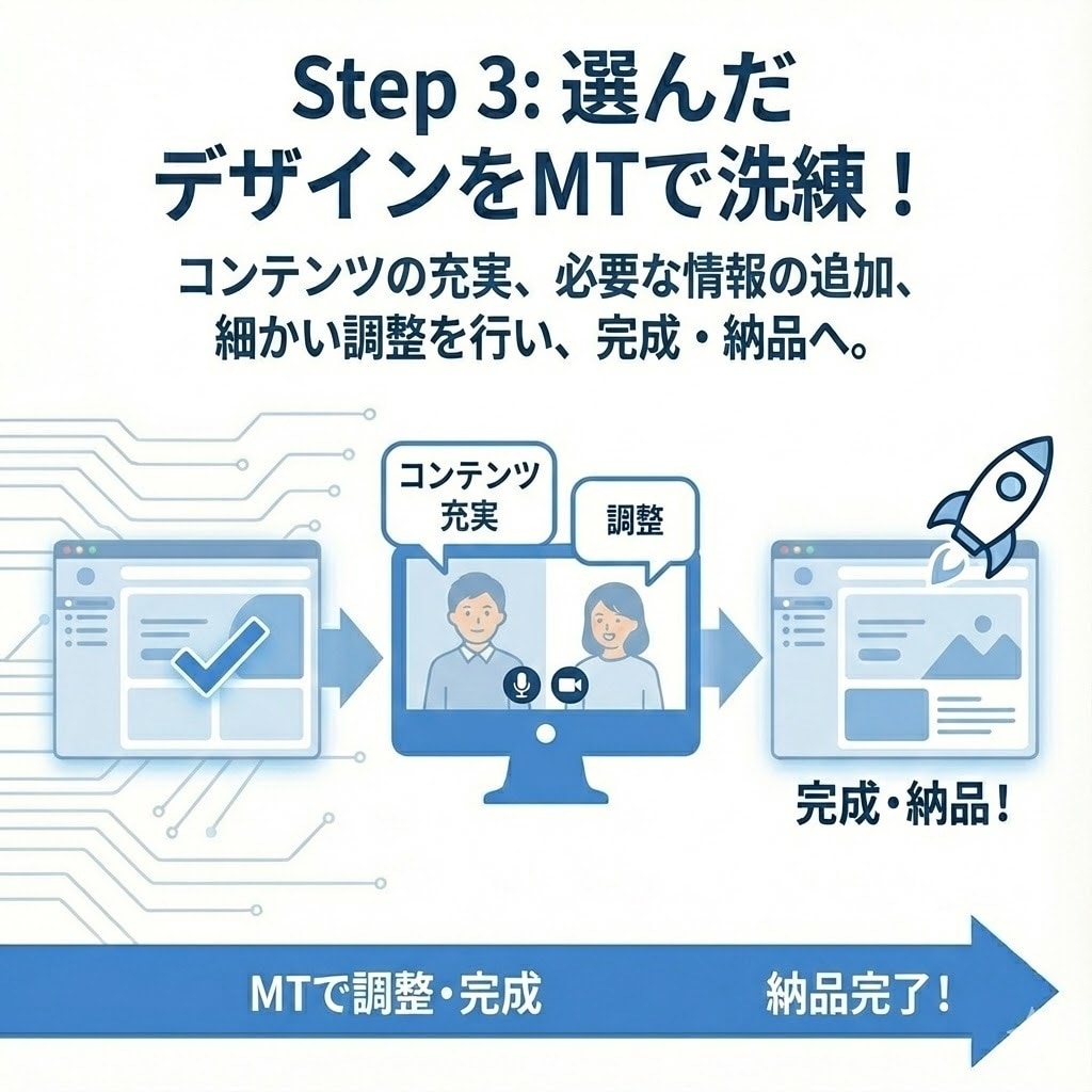 AIが3つのデザイン案を提供！MTで仕上げます 【25年12月限定】見積もり段階で３つのデザイン案を提示！ イメージ5
