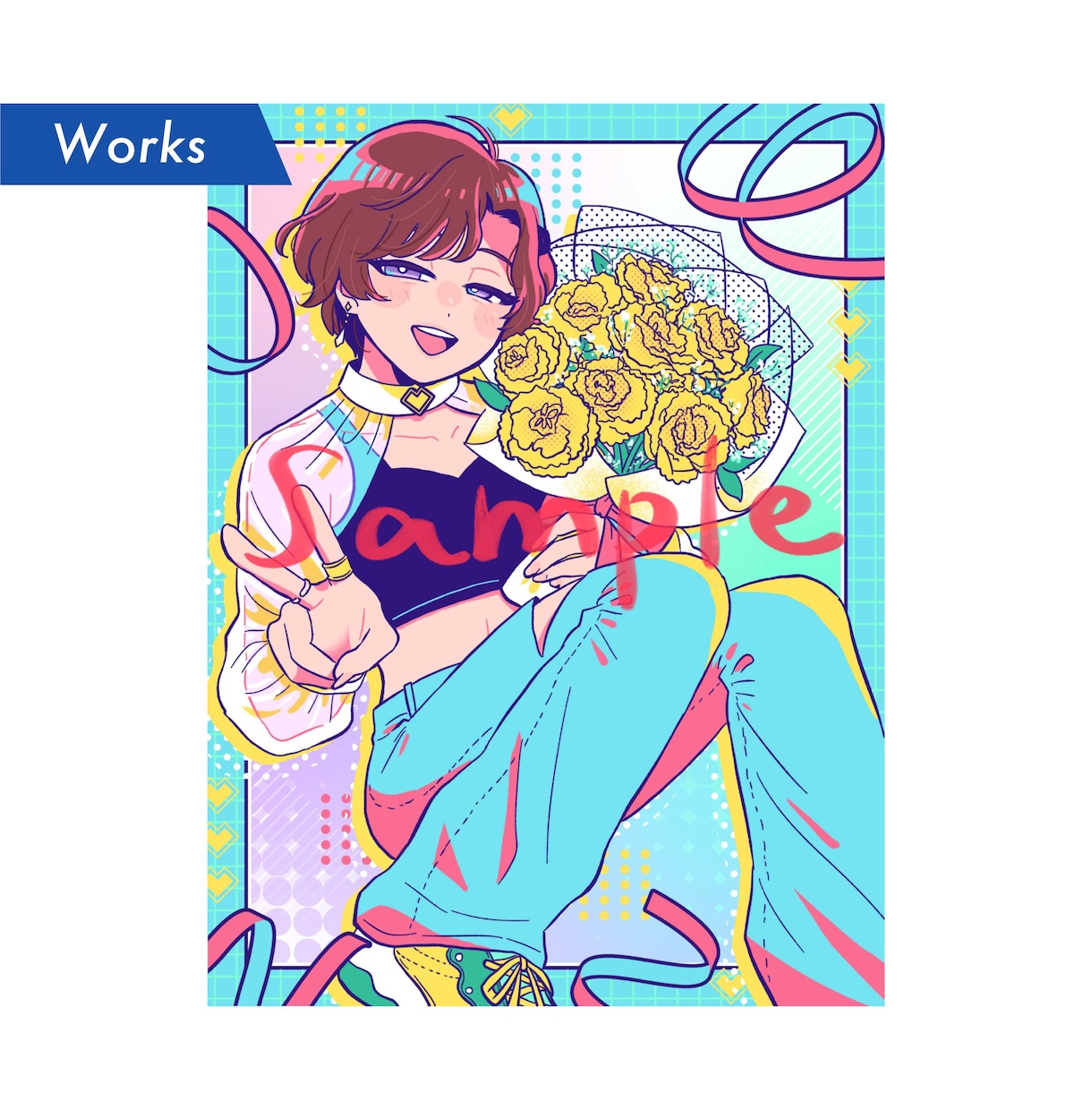 ポップなイラスト描きます カラフルでポップなイラスト　動画やアイコンに イメージ4