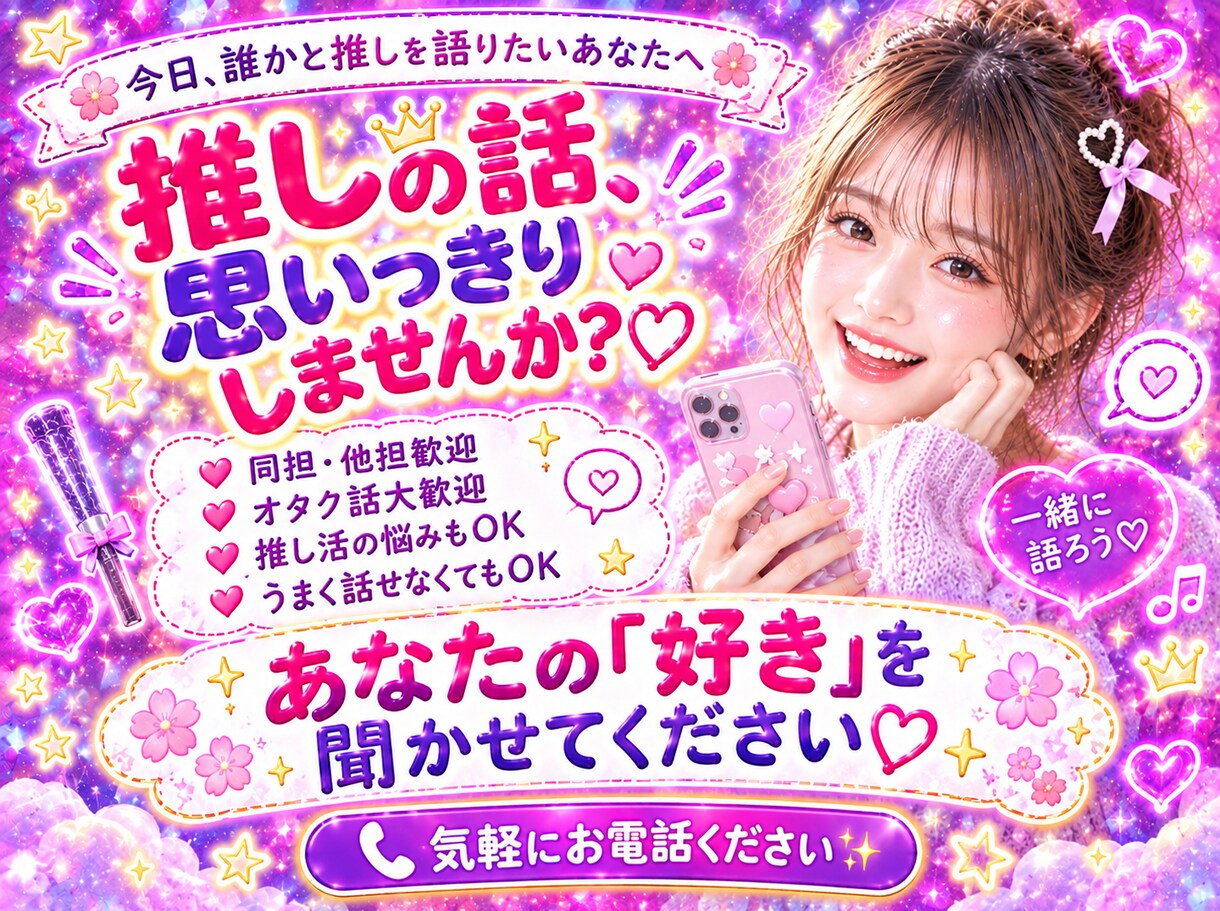 推し活トーク♡あなたの“好き”をたくさん聞きます 推し活/オタクトーク/雑談/LDH/三代目好きさんも歓迎♡ イメージ8