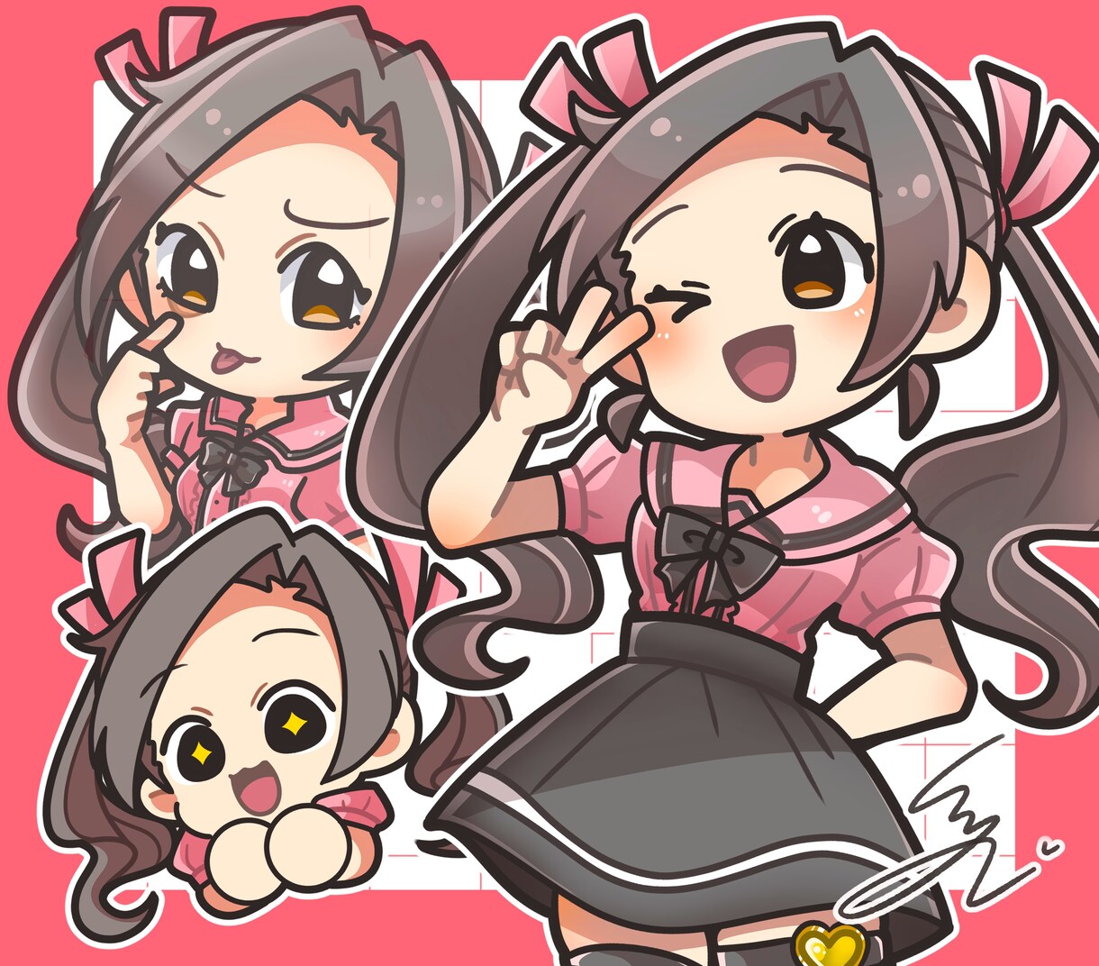 パッと目を引く☆デフォルメイラスト描きます グッズ製作に強い！デフォルメイラストを提供！ イメージ7