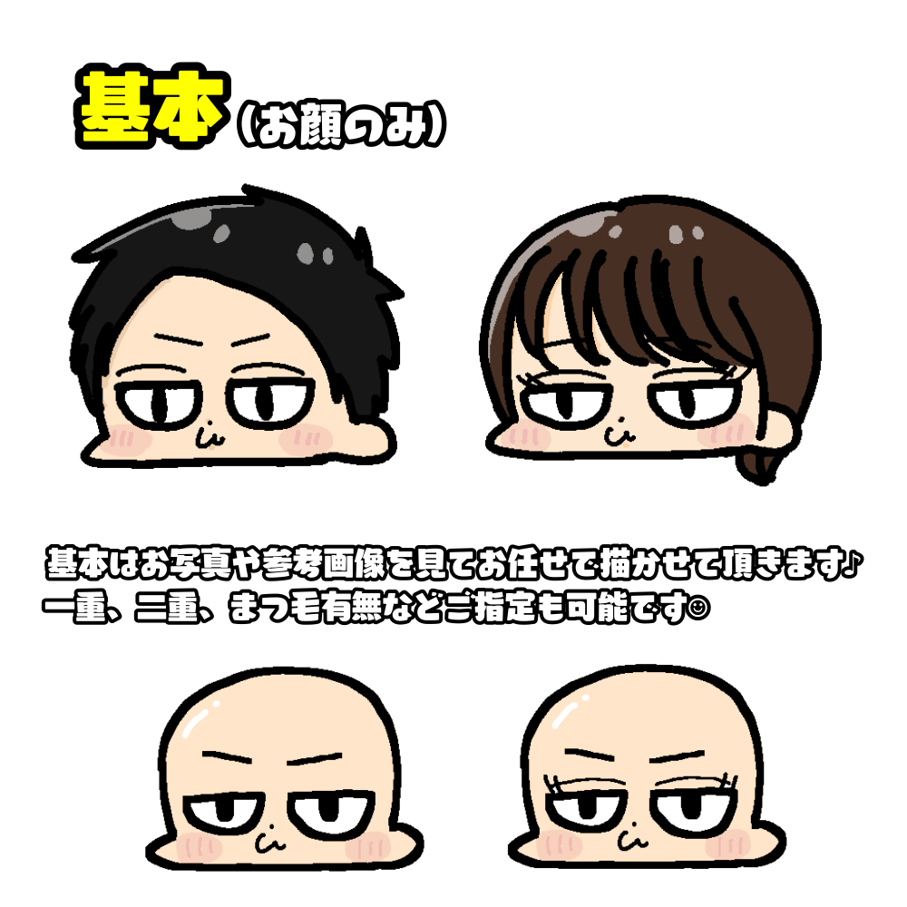 ゆる似せお顔アイコン描きます ゆる〜く似てる可愛いアイコン☆ イメージ2