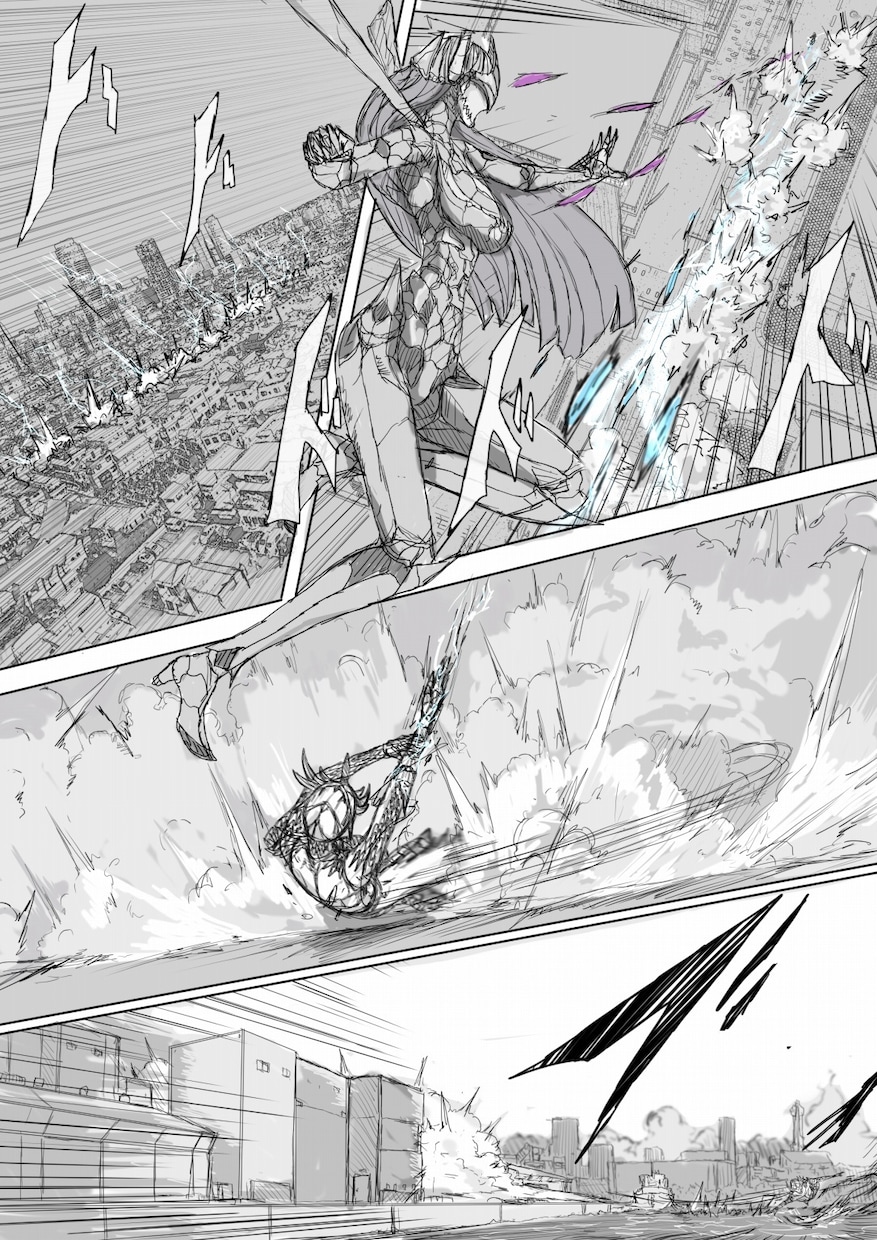 アクションの振り付け、戦闘シーンの制作できます 貴方の漫画制作をお手伝いします イメージ4