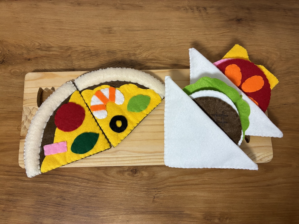 フェルトのおままごとをオーダーメイドします お子さまの好きな食べ物をフェルトで形にします イメージ6
