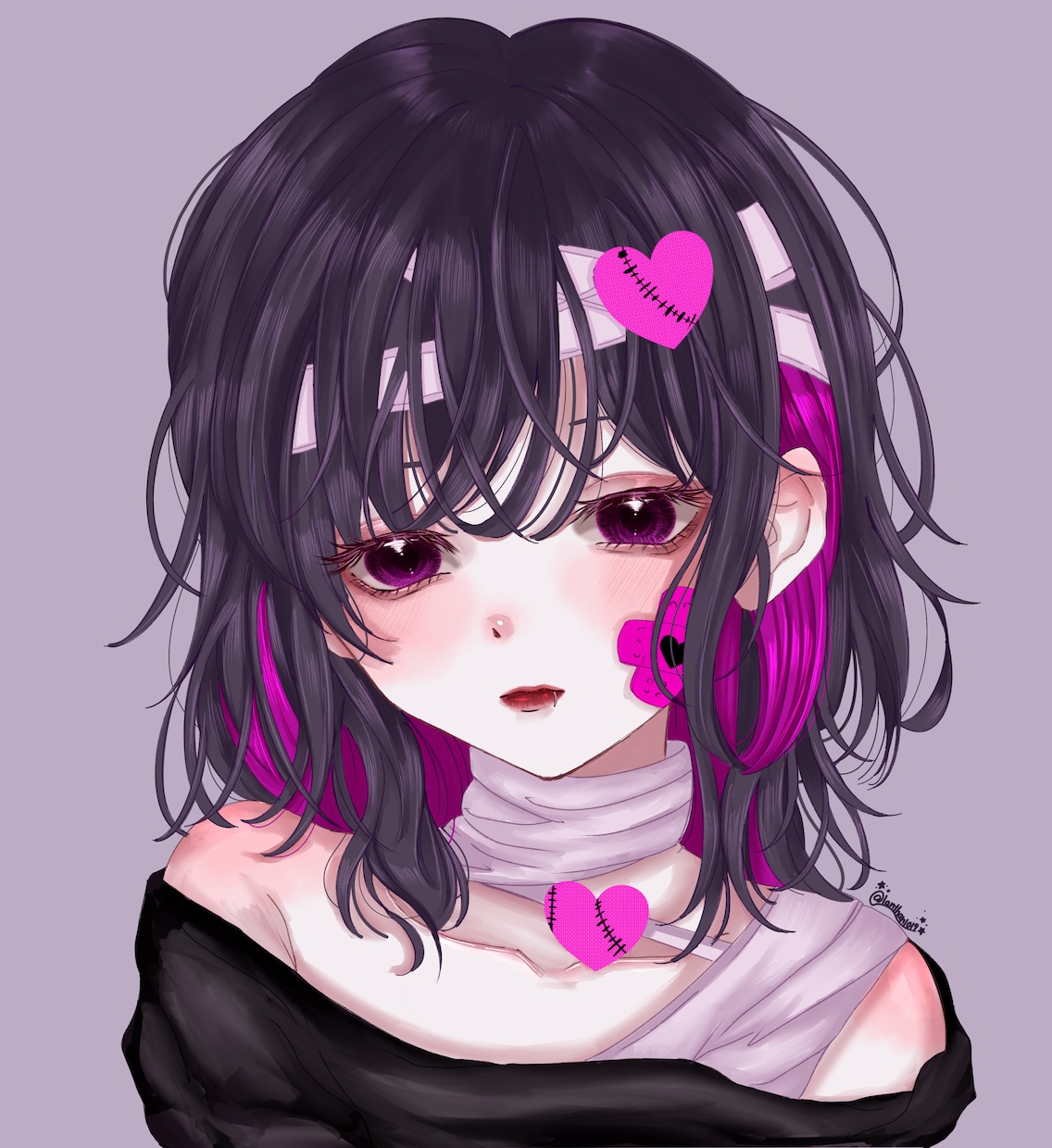 透明感のある女の子のSNSアイコン描きます 透明感のある儚い女の子アイコンをあなただけの世界観で描きます イメージ7