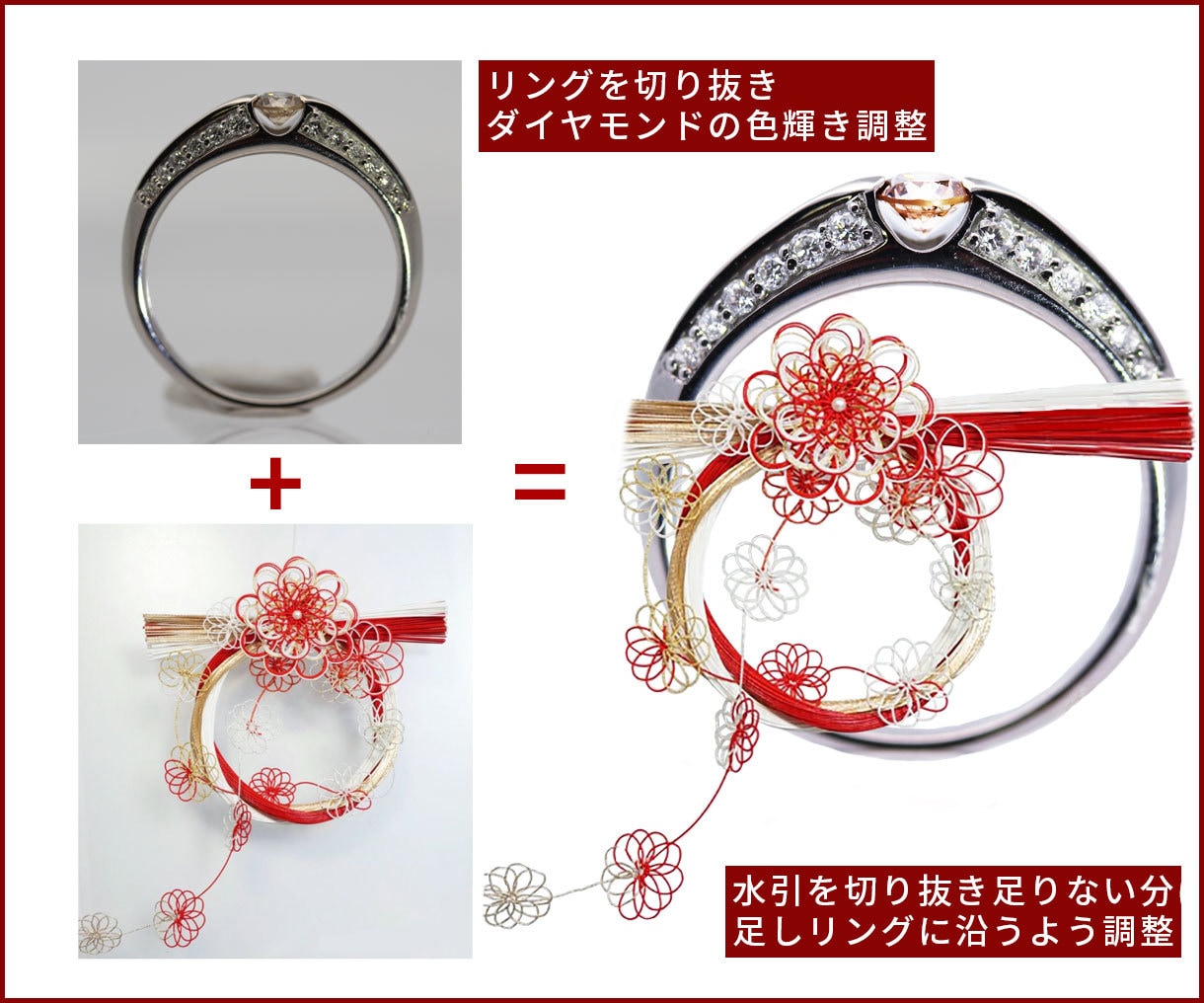 写真合成！貴金属業界7年のキャリアで制作いたします 期間限定！自然な仕上がり、伝わるメッセージ画像制作します！ イメージ3