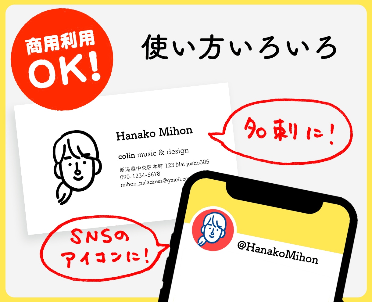 マーカー仕上げの似顔絵描きます ｜手書きならではの暖かさ、ぼってりした印象です イメージ6