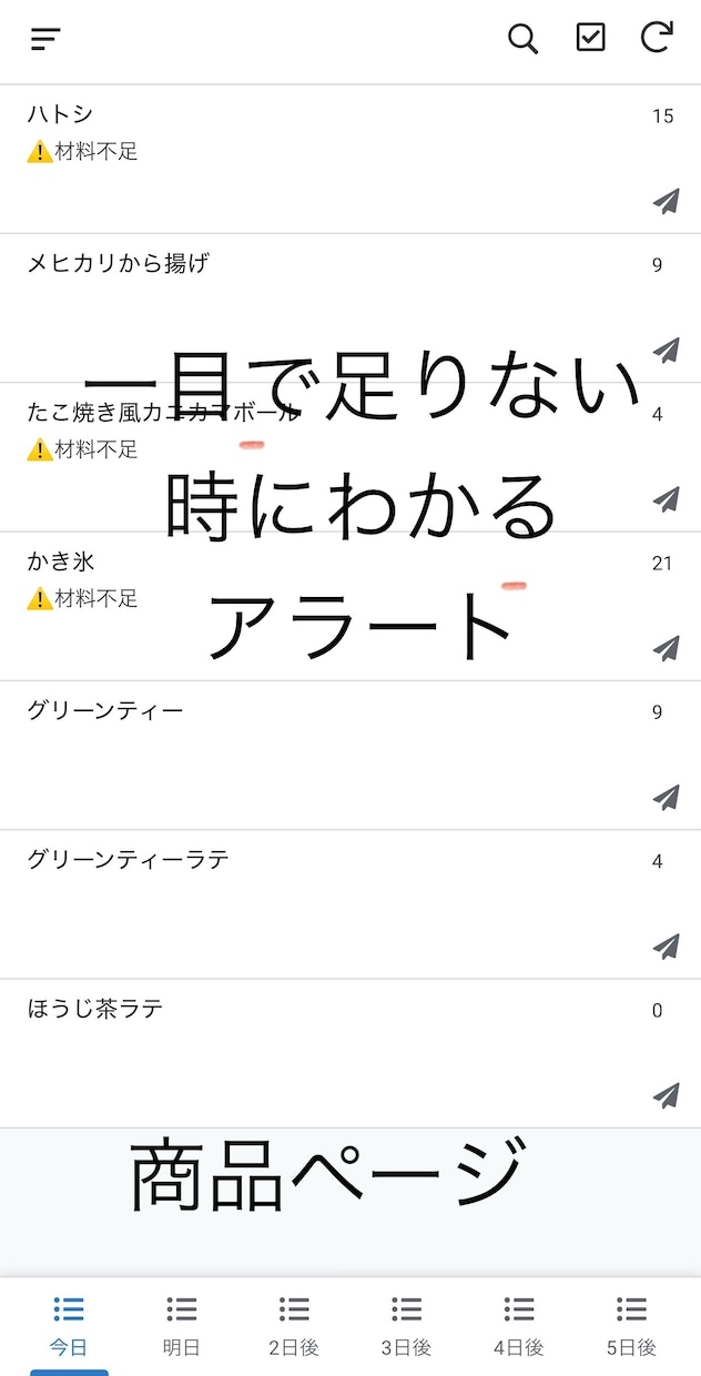 一目でわかる！売上&在庫管理アプリます 天気×販売数×曜日で予測から管理まで！ イメージ1