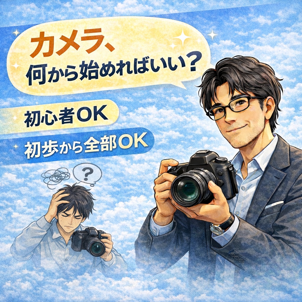 カメラ、何から始めれば？初心者OKやさしく教えます 待機中｜初心者OK｜初歩から全部OK｜どんな質問でもOK イメージ1