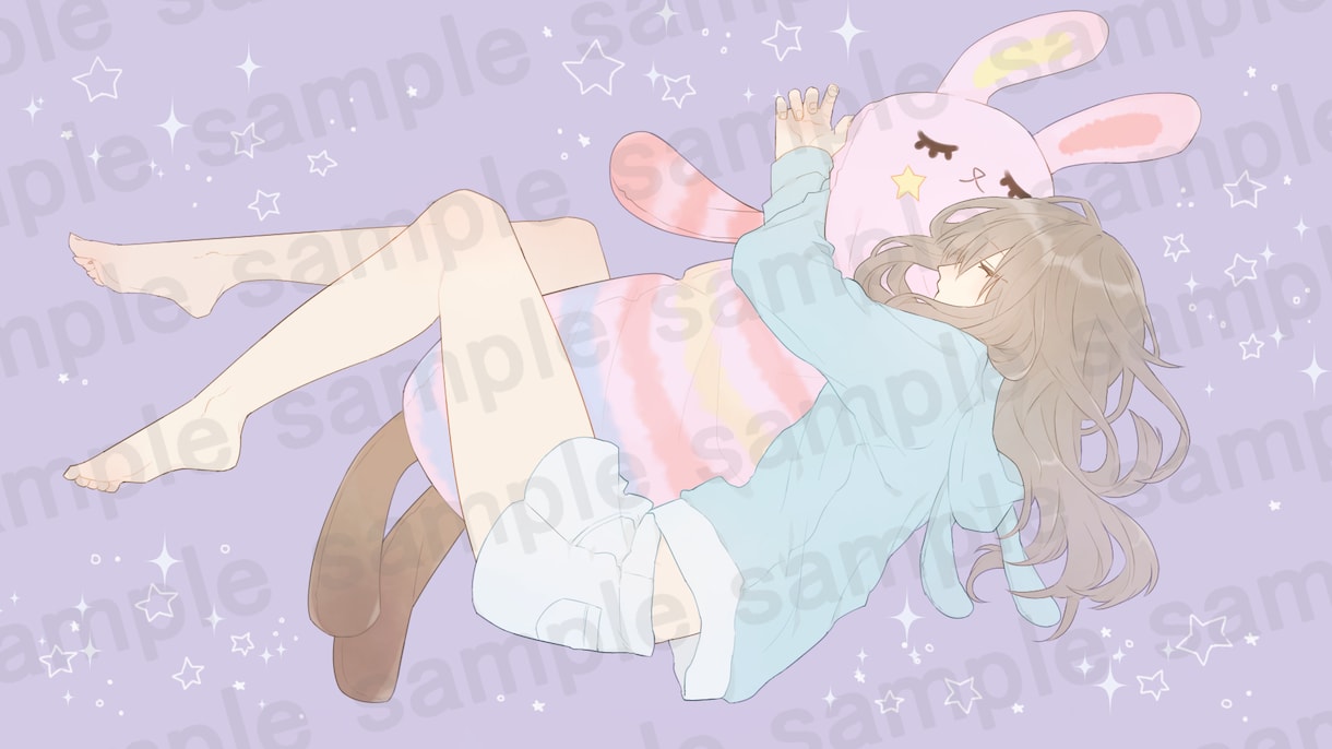 オリジナルイラスト制作承ります 動画用一枚絵、グッズ制作などにも イメージ1