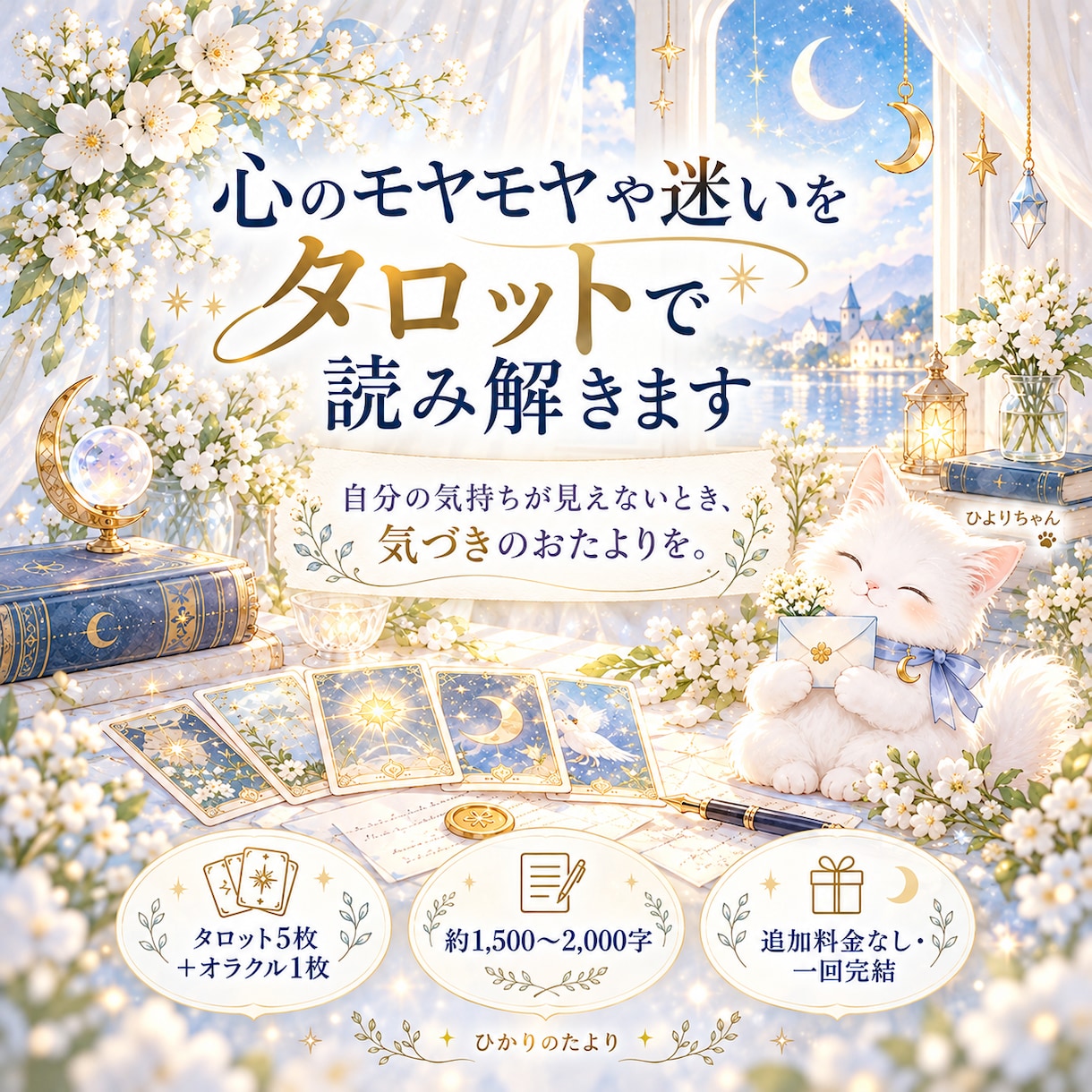 心のモヤモヤや迷いをタロットで読み解きます 自分の気持ちが見えないとき、気づきのおたよりを届けます。 イメージ1