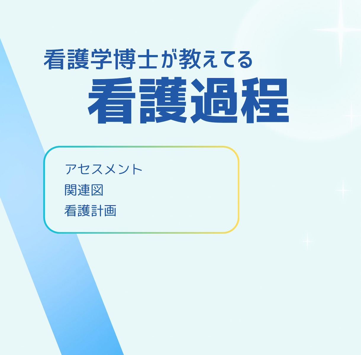 価格サービスあり。学生さんの実習をサポートします 専門看護師がアセスメント、看護計画、関連図サポート イメージ2