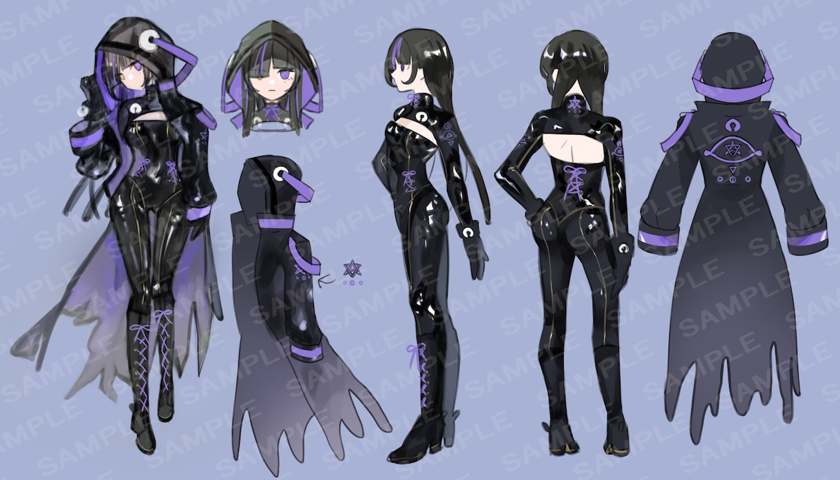 Vtuber,キャラクター,武器デザインします パーツ分けオプション有り、モデリング別 イメージ6