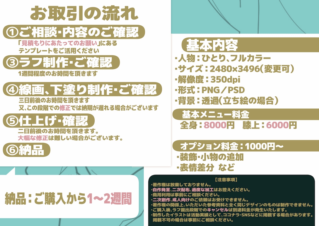 自然な仕草のキャラクター立ち絵を制作します TRPG／配信用サムネイルなどに使用できるイラストを描きます イメージ2