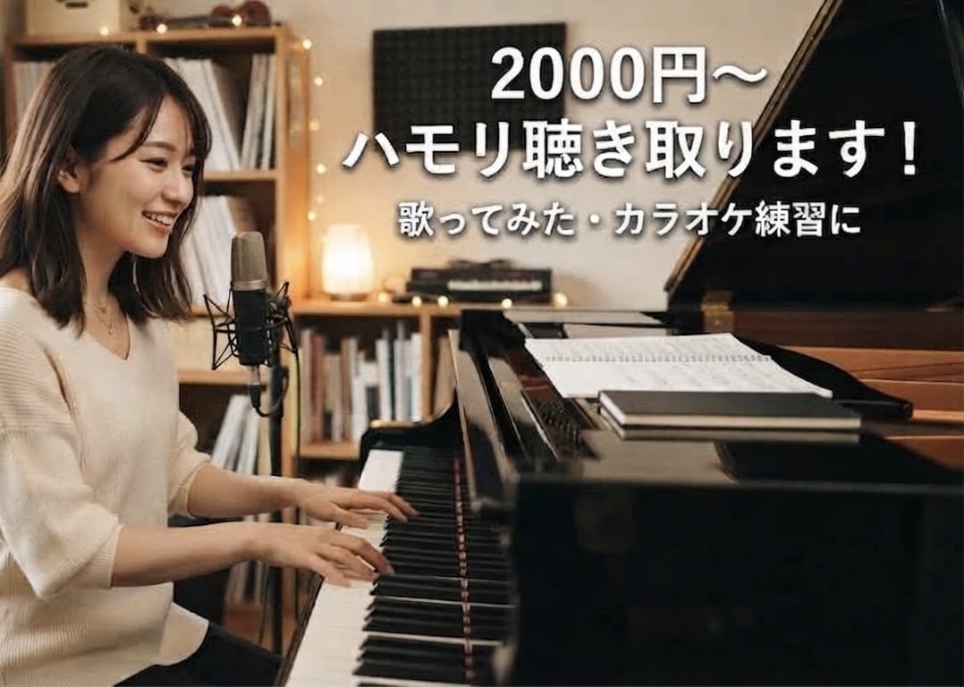 歌ってみた・コピーバンド練習に！ハモリ聴き取ります やりたい曲があるけどハモリが聴き取れない、そんなあなたに イメージ1