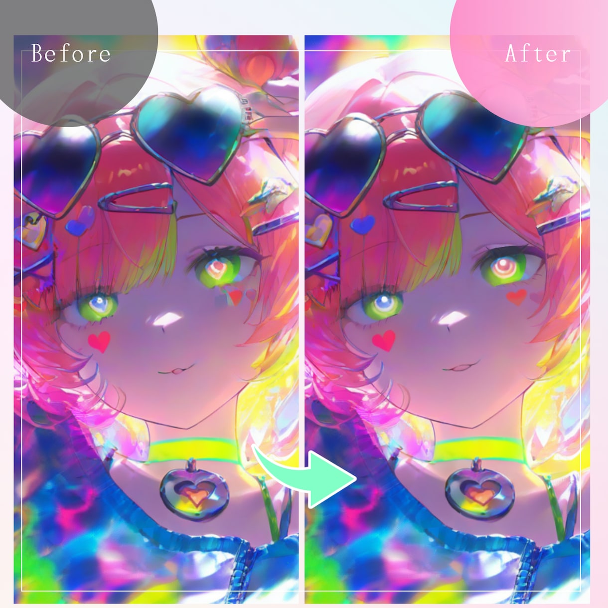 AIイラストを自然に修正・加筆します 元の絵柄を残したまま、イラストの崩れを丁寧に修正します。 イメージ4