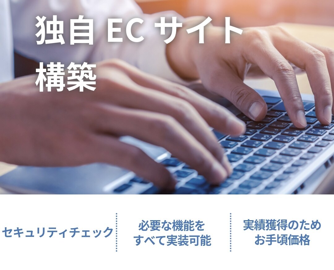 10名限定お試し価格】完全自社ECサイト構築します 自社サーバー、AWSなどでECサイトを運用したい方向け！ イメージ1