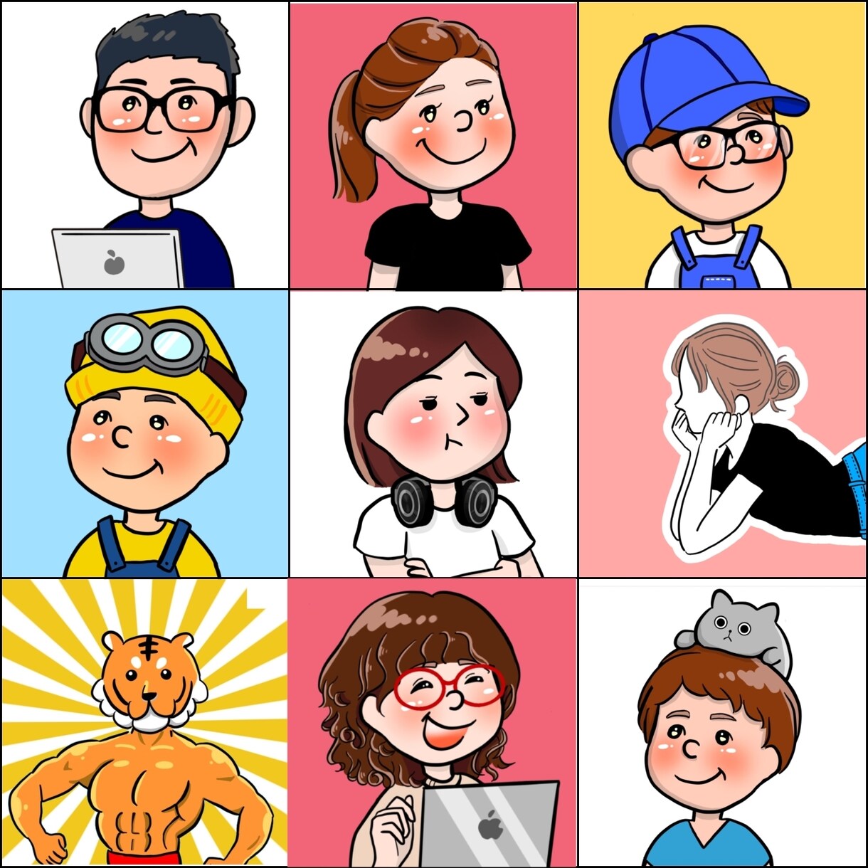 プロの漫画家があなただけのアイコンを作成します 安心の修正無制限で、あなたらしさを伝えるお手伝い♪ イメージ3