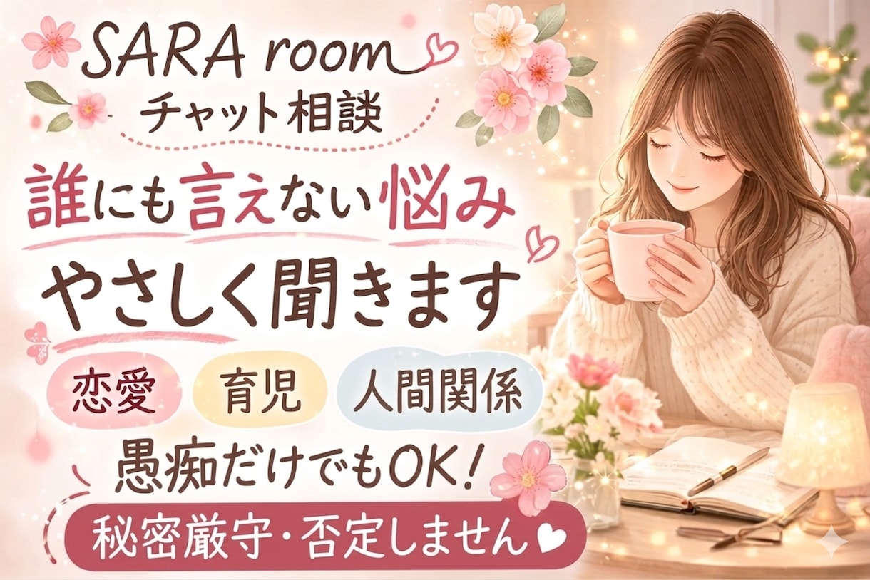 誰にも言えない悩み、優しく聞きます 否定せず寄り添います。安心してお話ください イメージ1