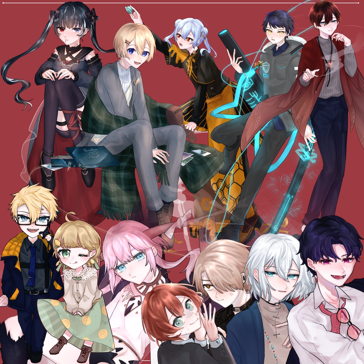 アイコン/立ち絵/SDイラスト制作お受け致します アイコン、TRPG、配信用などのイラストをお手伝い致します* イメージ2