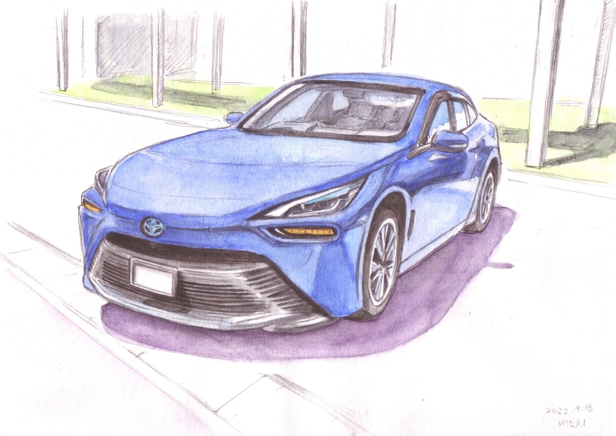 バイク、及び人物の水彩イラストを作成いたします 大切な愛車との思い出を淡い水彩イラストで残してみませんか？ イメージ10