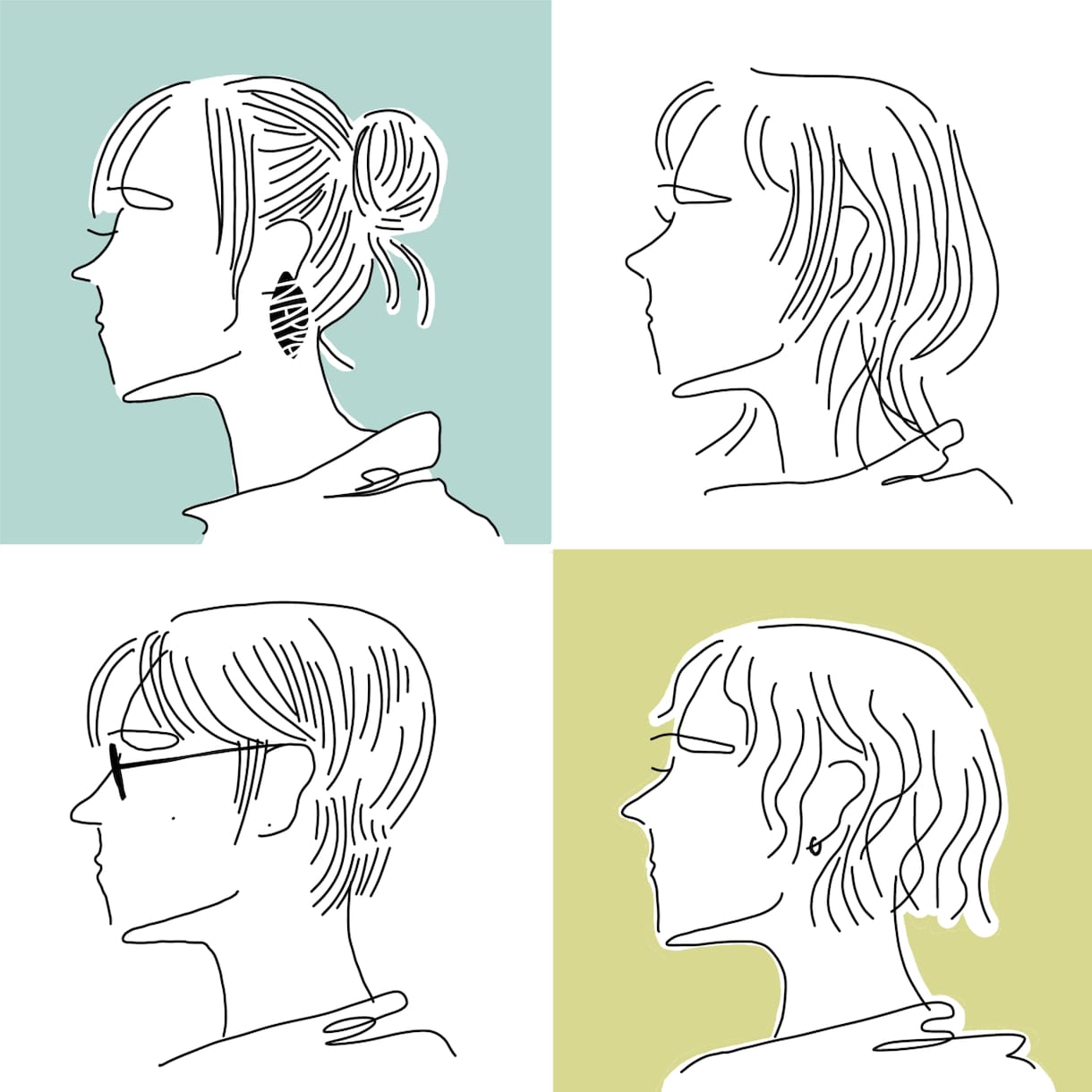 シンプルおしゃれ！線画アイコンをお描きします 個性を添えた、あなただけのアイコンを作りませんか？ イメージ1
