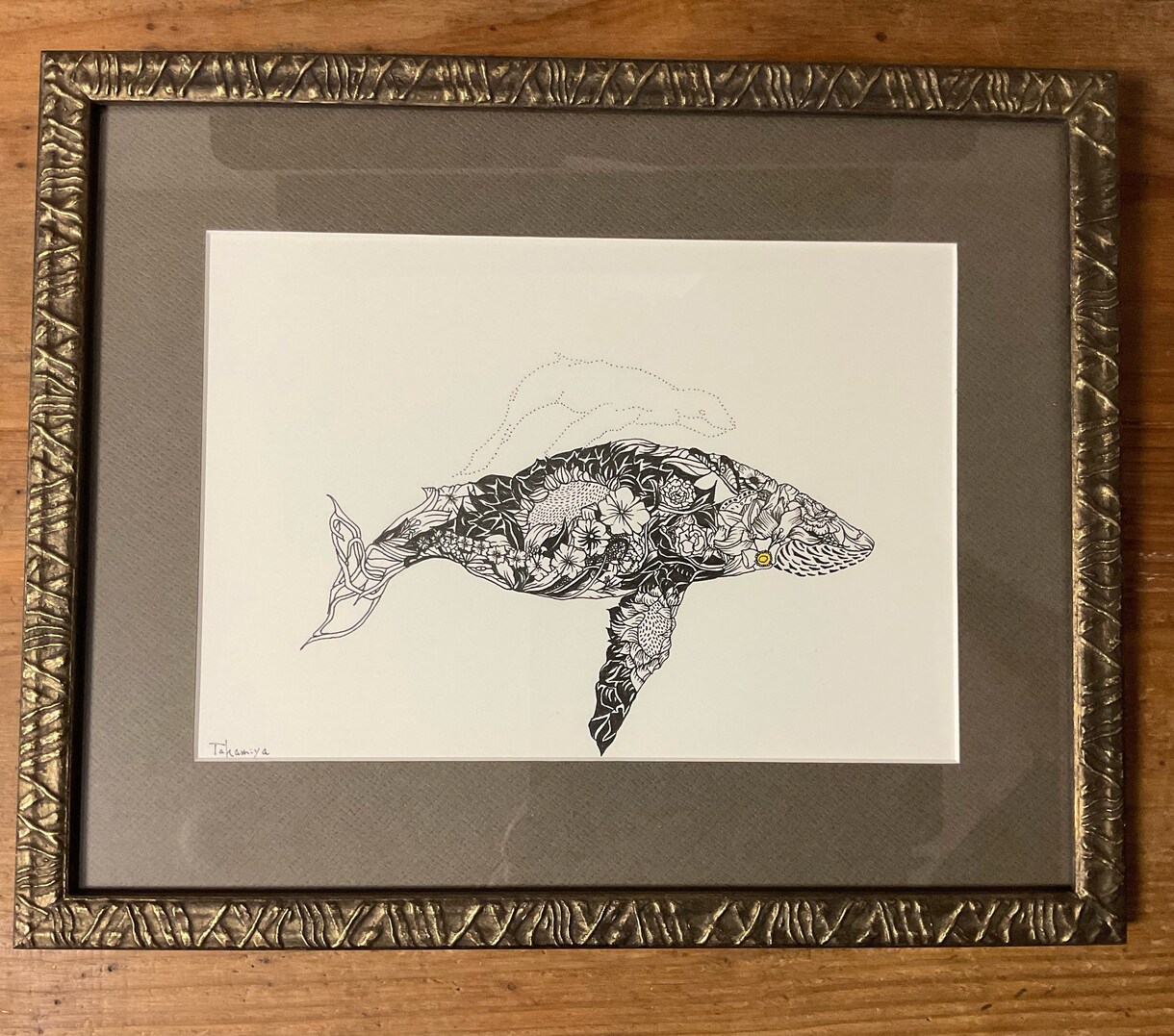 一点もの手描き額装済みアートを創作いたします 細いサインペンを使用した精密画を得意としております！ イメージ3