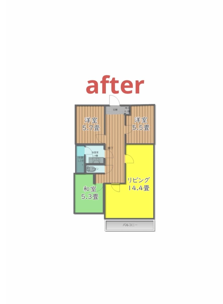 不動産広告用の間取り図を作成致します 手書きやcad 図面から不動産掲載用の間取り図作成致します。 イメージ2