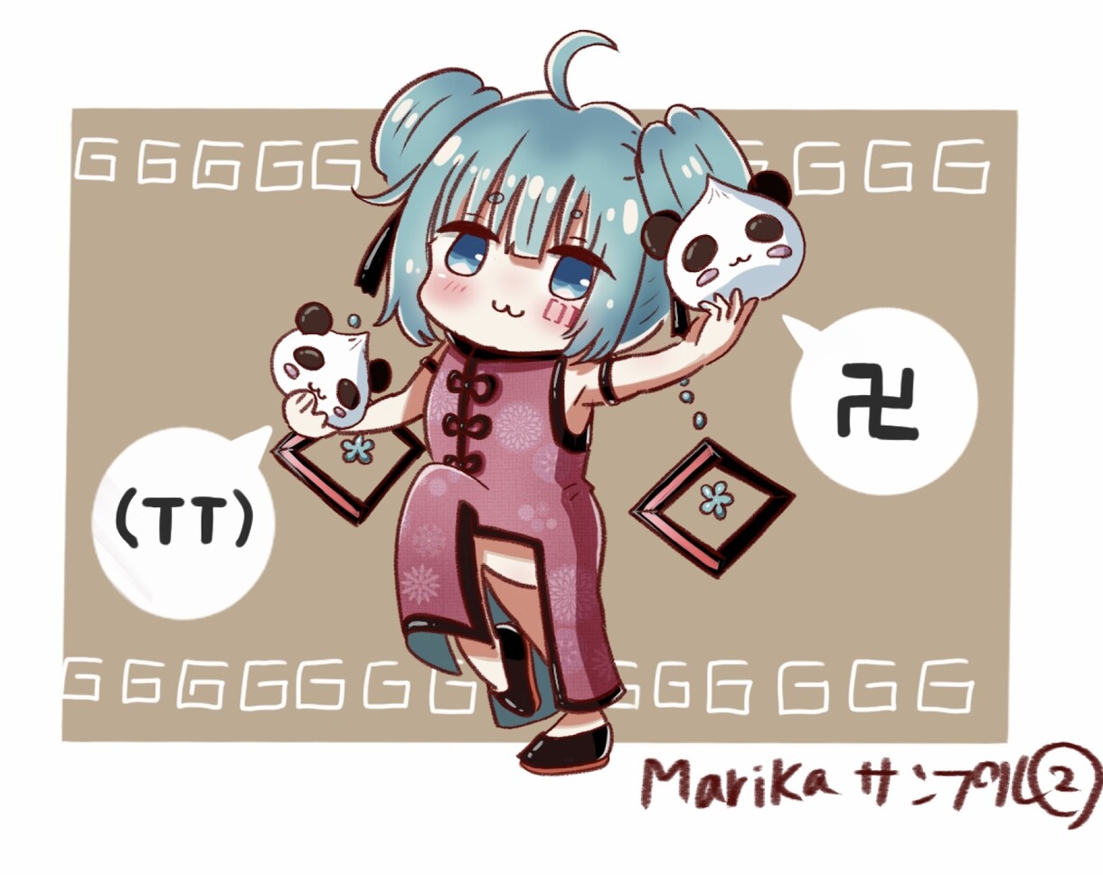 可愛いアイコンにもなる!ミニキャラ描きます あなただけのオリジナルキャラ描きます! イメージ1