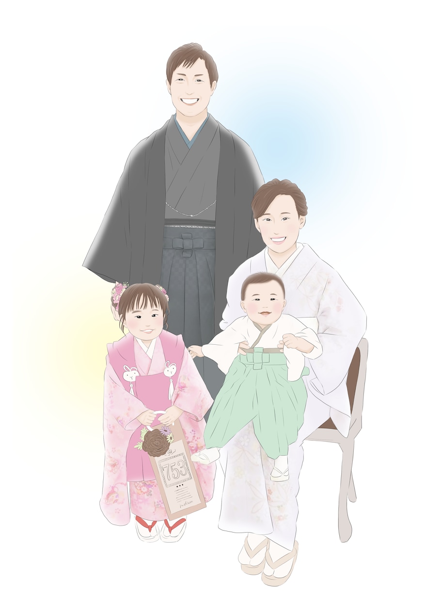 優しいタッチの似顔絵お描きします /プレゼント・お祝い・アイコンなど♡お急ぎ対応可能です♪ イメージ1