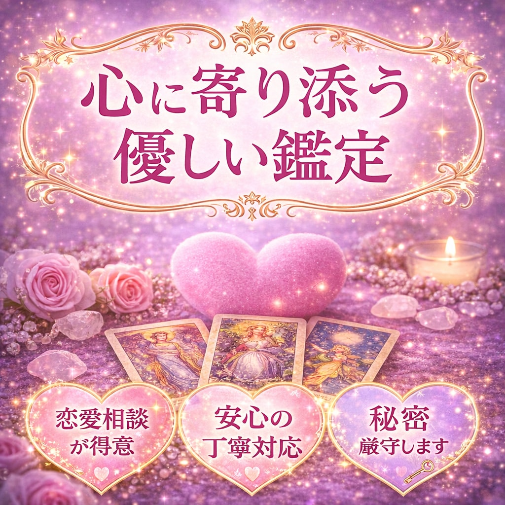 恋の迷いを整理し本音と未来を占います 今の恋がどう進むか見つめる時間 イメージ2