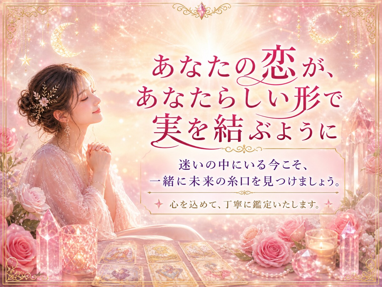 鑑定歴12年！タロット＆霊感で恋愛の悩みを占います 出会い/片想い/相手の気持ち/複雑恋愛/遠距離/結婚生活など イメージ10