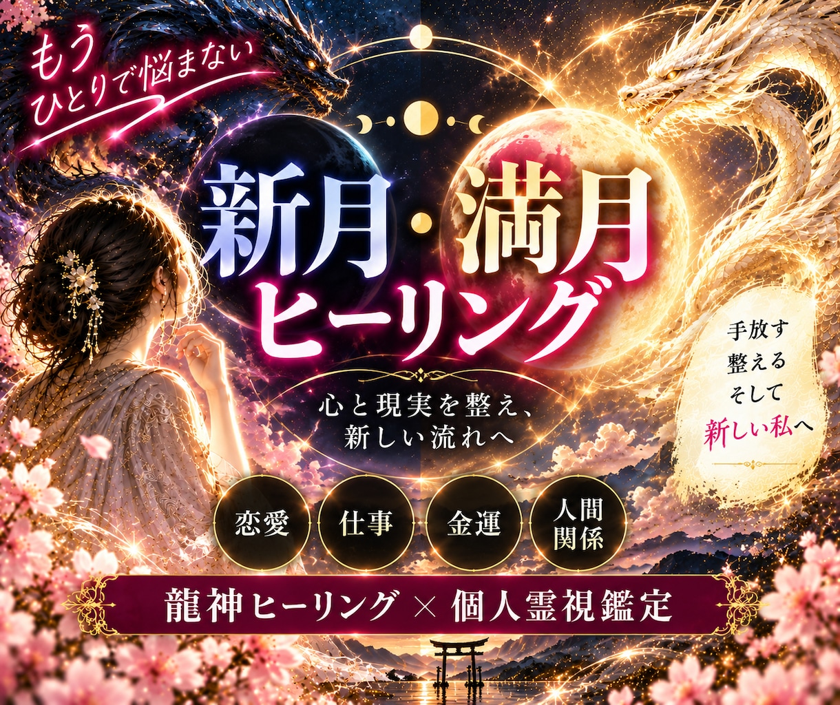 9月27日満月♡願望成就×思考浄化×霊視鑑定します 特別なパワーヒーリング×願いを叶えるための個人鑑定付き イメージ1