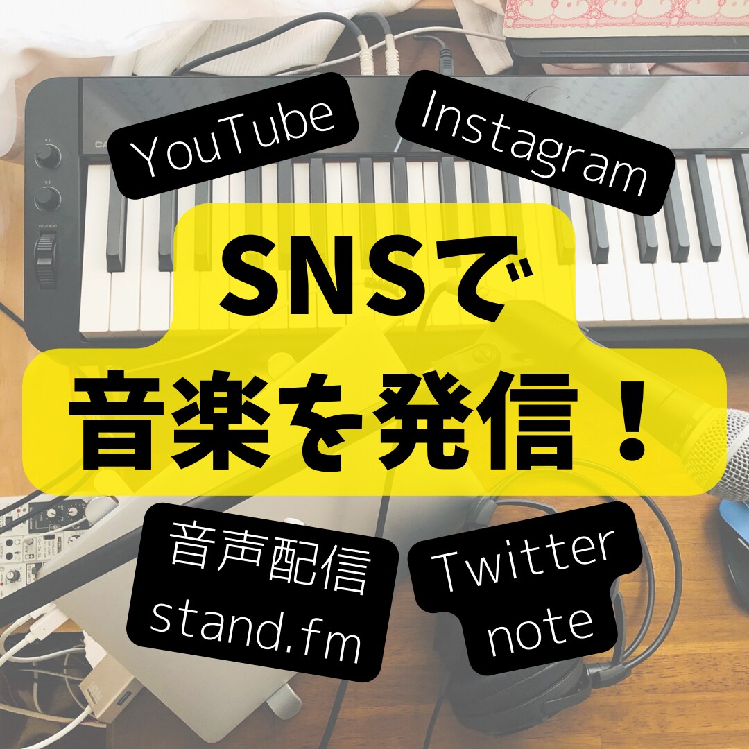 SNSで音楽を発信するスキルを教えます YouTubeやInstagramで動画を発信してみよう！ イメージ1