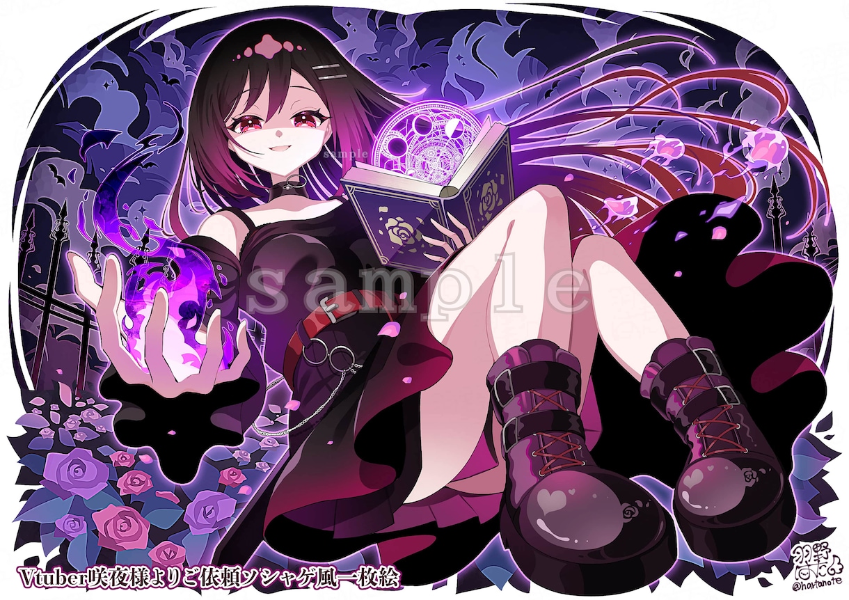 ソシャゲとコラボ気分！ソシャゲ風イラスト描きます 珍しい作風が目を惹く！グッズや動画サムネにも相性⭕️ イメージ5