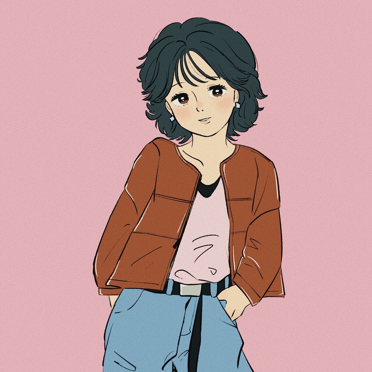 レトロ可愛いイラスト作成します (印象UP！/SNS/おしゃれでシンプルなイラスト) イメージ4