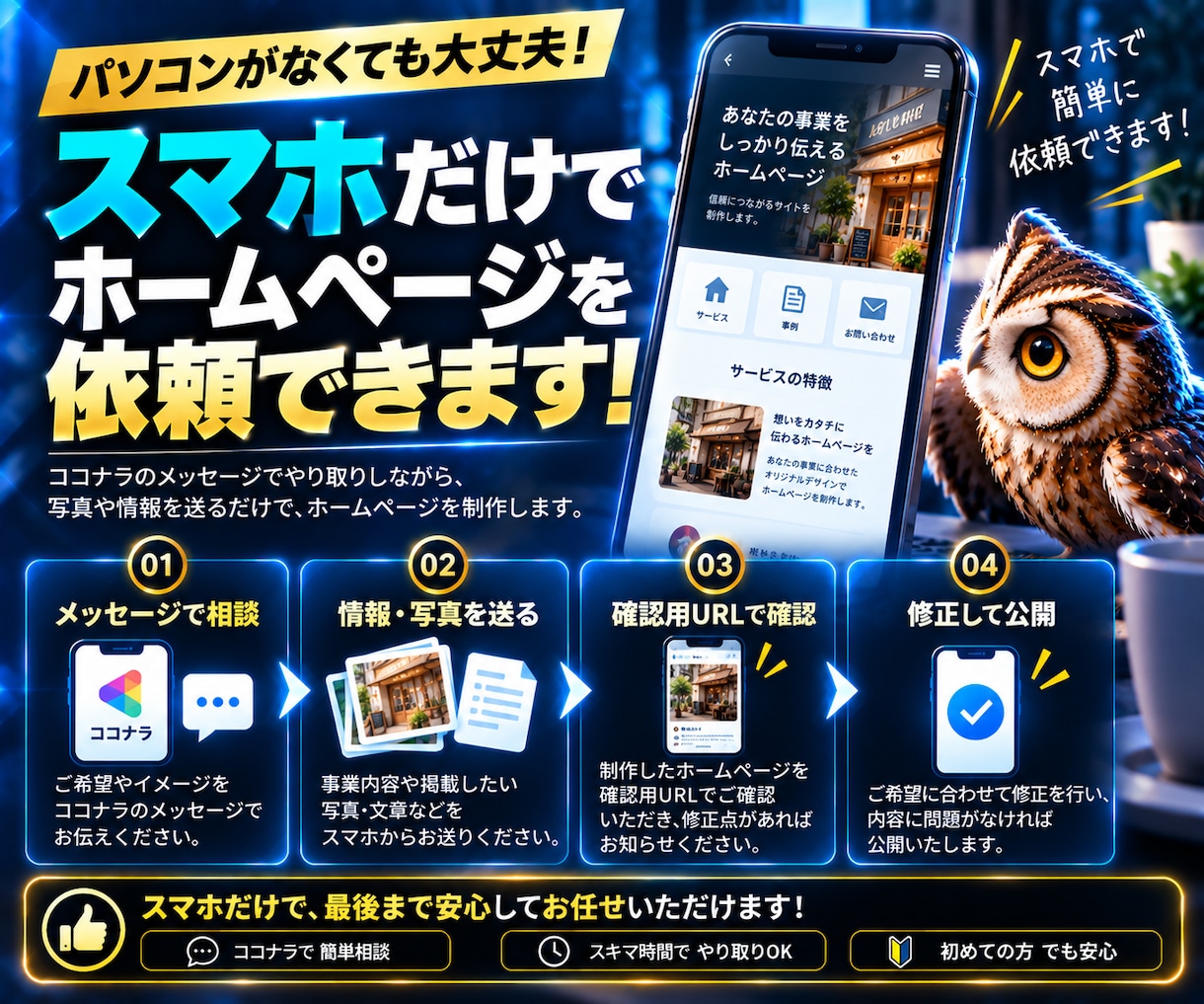 SEO・AI検索に対応したホームページを制作します 丸投げOK！原稿作成から検索対策・公開までまとめて対応 イメージ4