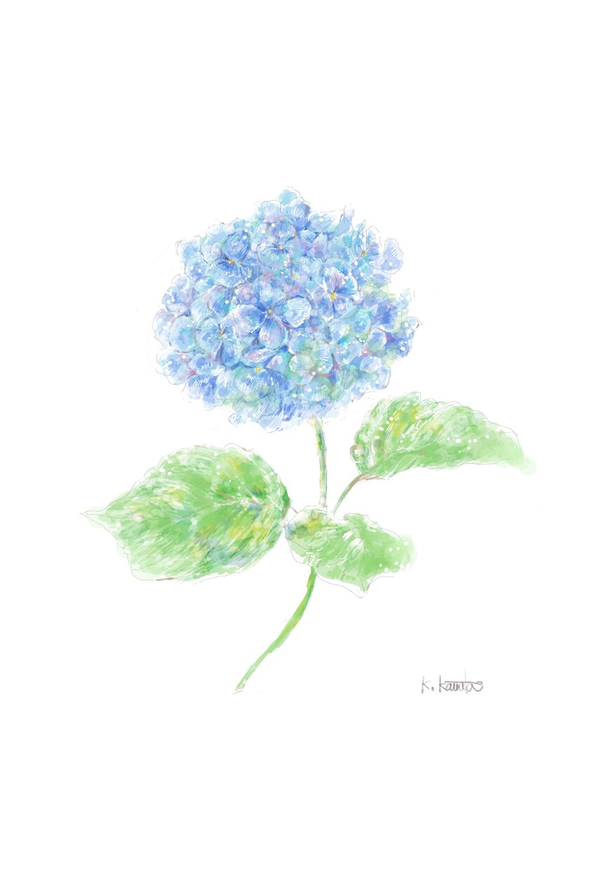 やんわりタッチのイラストデータ制作します 似顔絵、お花など、水彩画タッチでお描きします。 イメージ7