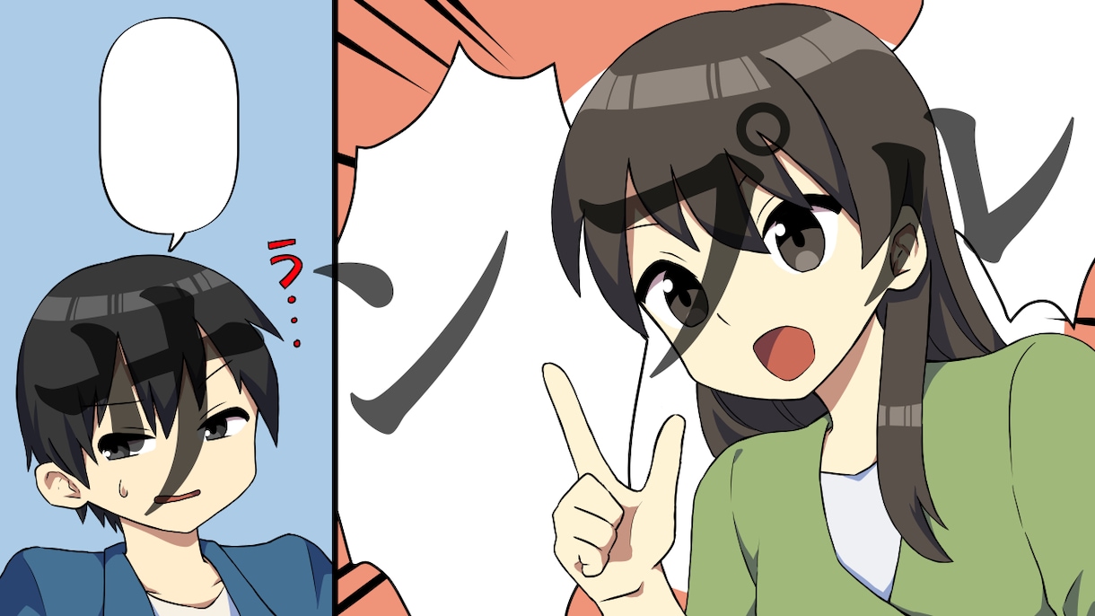 YouTube漫画用の漫画を描きます パキッとした絵柄で目を引きます イメージ2