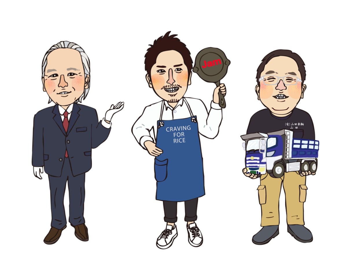 ビジネス用★笑顔になれる温かい似顔絵をお届けします web用似顔絵（webページ・名刺・チラシ・フライヤーにも) イメージ2