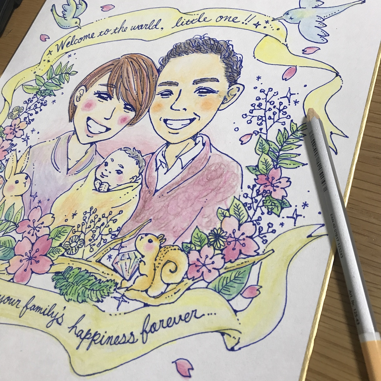 年賀状・送別・誕生日・結婚祝いのイラスト描きます 普段の感謝を似顔絵で伝えてみませんか？ イメージ2