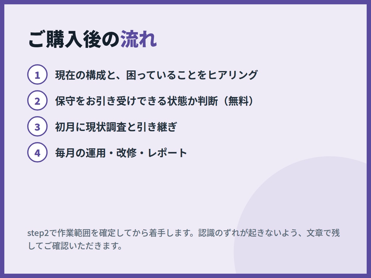 LINE公式アカウントの保守を代行します 月額制。改修・障害対応・LINE側の仕様変更に追随します イメージ6