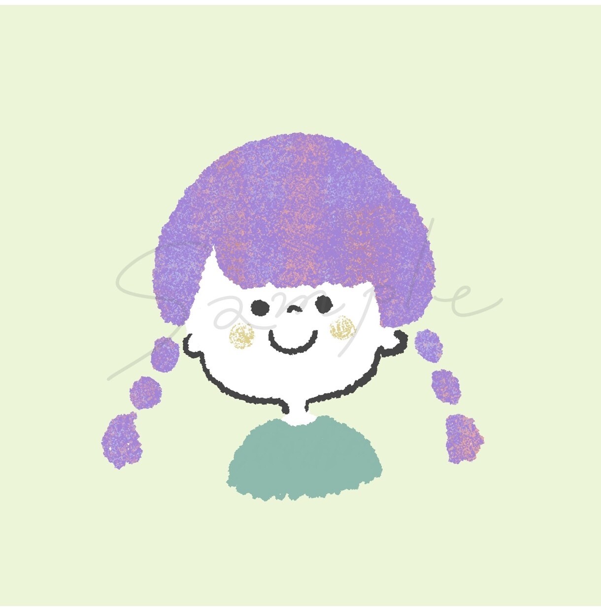絵本風タッチのアイコン作ります ほんわかしたアナログ手描き風をアイコンに イメージ7