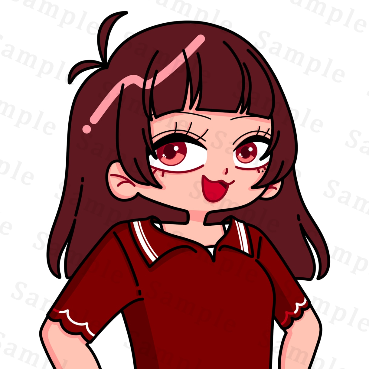 デフォルメイラストお描きします 活動用（女性限定）イラストをお求めの方に！ イメージ7