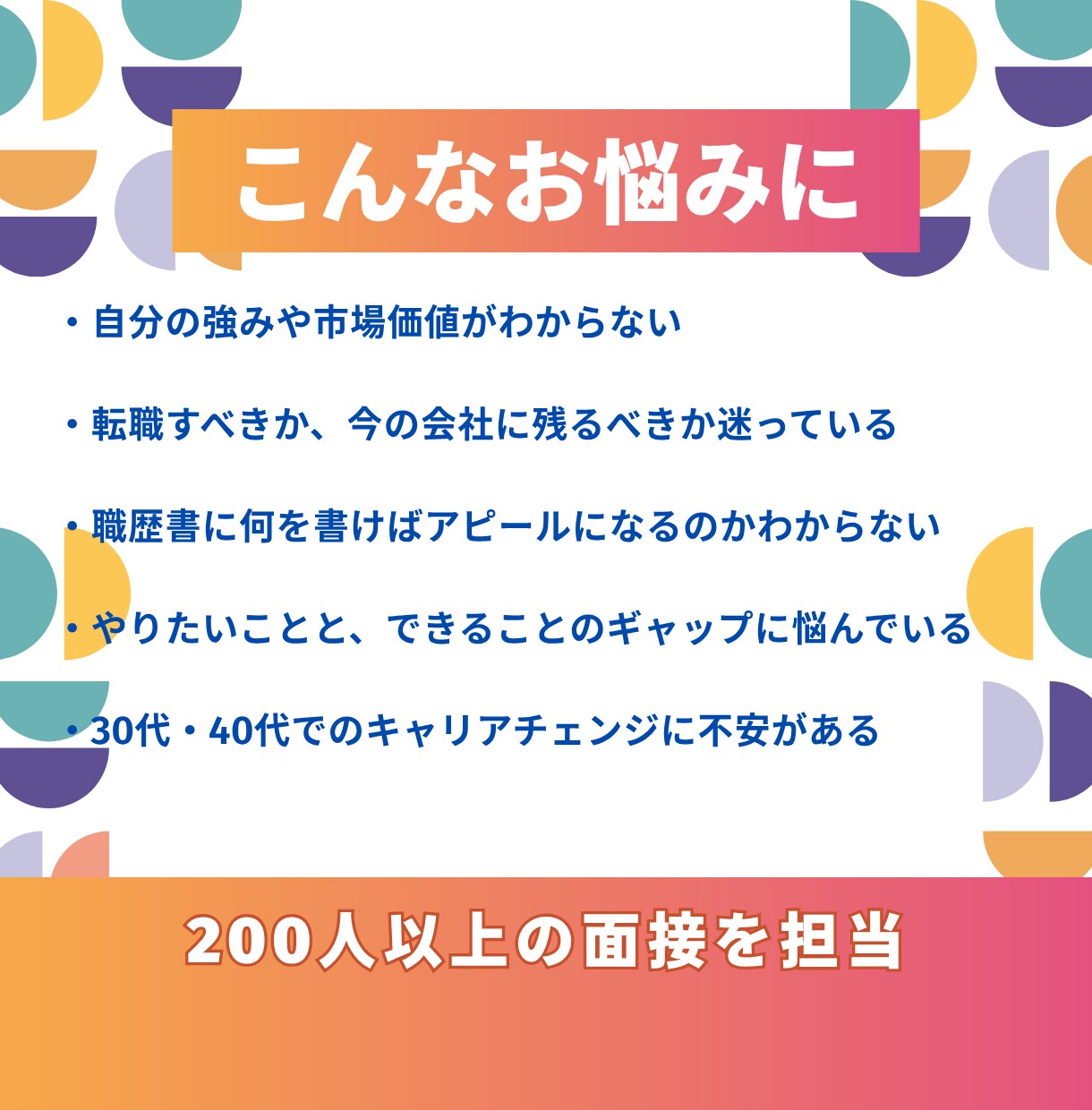 面接官視点のキャリアの棚卸＆対話セッションします 200人以上を面接した元管理職があなたの市場価値を引出します イメージ2