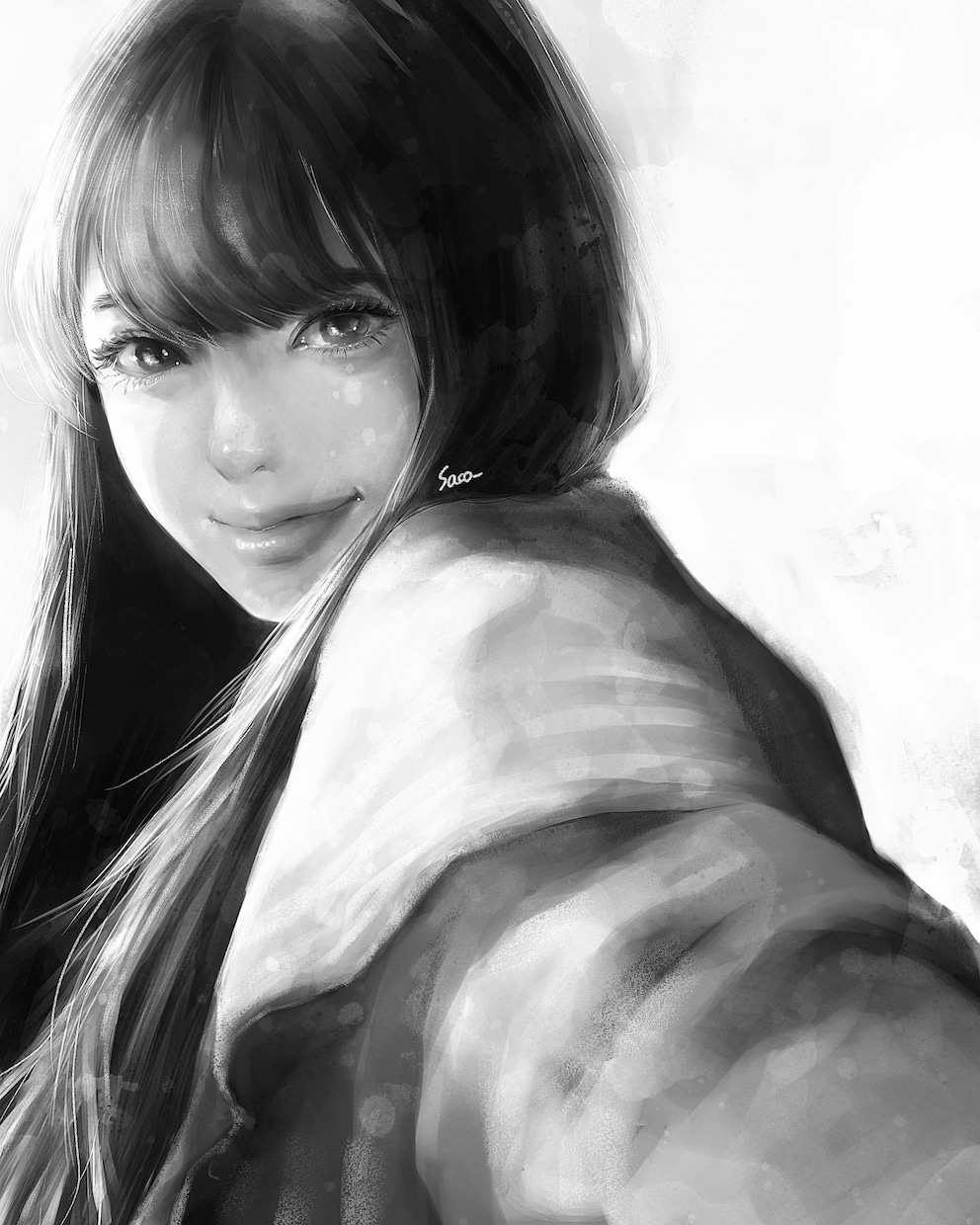 モノクロイラスト描きます SNSアイコンなど、ぜひお気軽にご相談下さい イメージ2