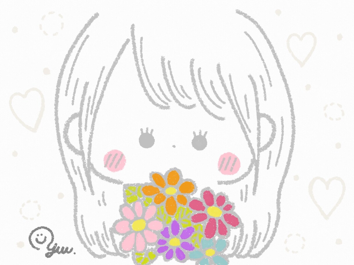 ゆるふわなクレヨンイラストを描きます アイコンやヘッダー、ウェルカムボードなどにいかがでしょうか イメージ1