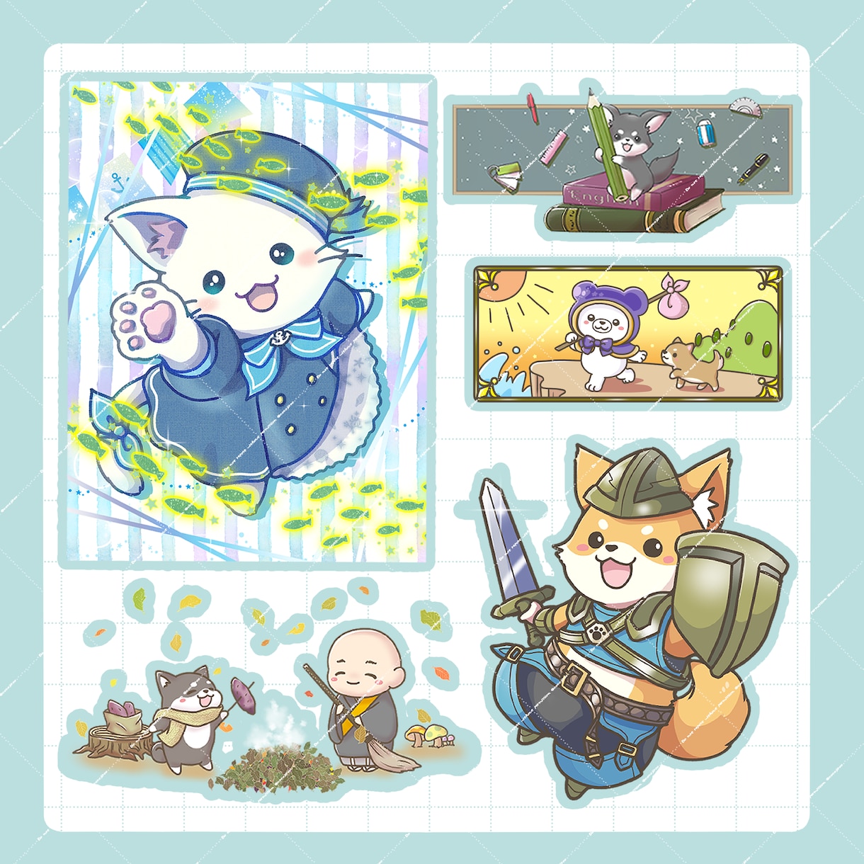 かわいい動物イラスト描きます 商用利用OK！SNS、ブログ、挿絵等に☆ イメージ5