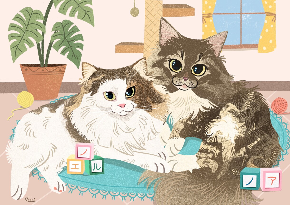 ペットをかわいくキャラクタータッチで描きます 似てる！かわいい！うちの子らしさをモットーに動物全般描けます イメージ7