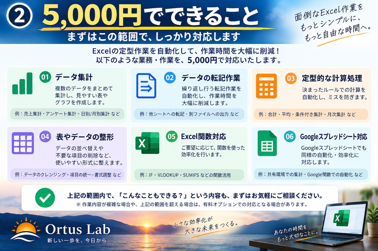 Excelの面倒な定型作業を自動化します 集計・転記など毎日の手作業をラクにします イメージ2